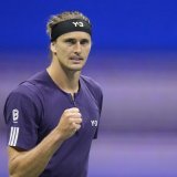 Alexander Zverev n'a pas tremblé pour rallier le 2e tour de l'US Open. KEYSTONE/AP/Frank Franklin II